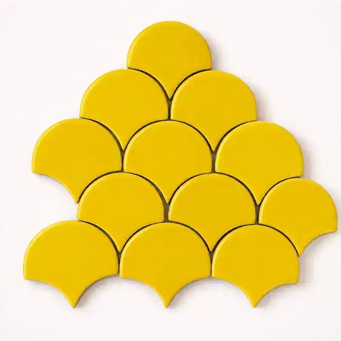 Escama Liso Amarillo Ceramico